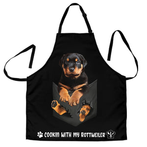 Rottweiler 3 Cookin' With Me Apron