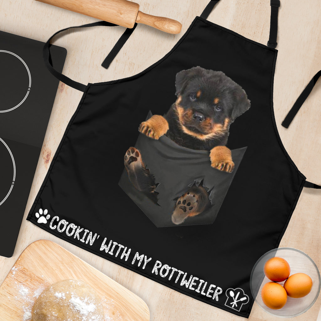 Rottweiler  Cookin' With Me Apron