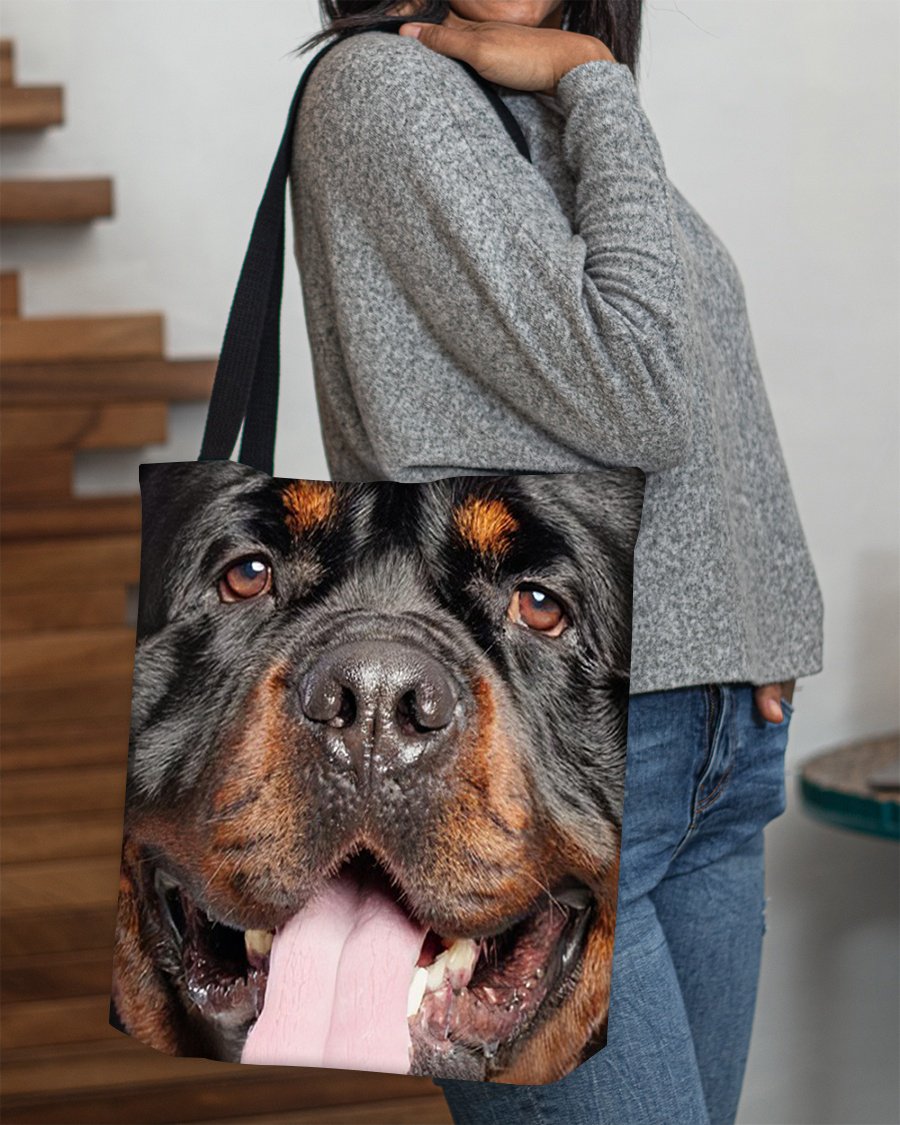 Rottweiler Face-Cloth Tote Bag