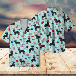 Rottweiler Firework Independence Day Shirt