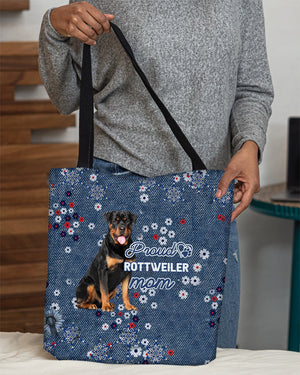 Rottweiler Pround Mom-Cloth Tote Bag