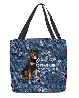 Rottweiler Pround Mom-Cloth Tote Bag