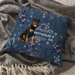 Rottweiler Pround Mom-Pillow Case