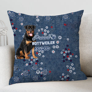Rottweiler Pround Mom-Pillow Case