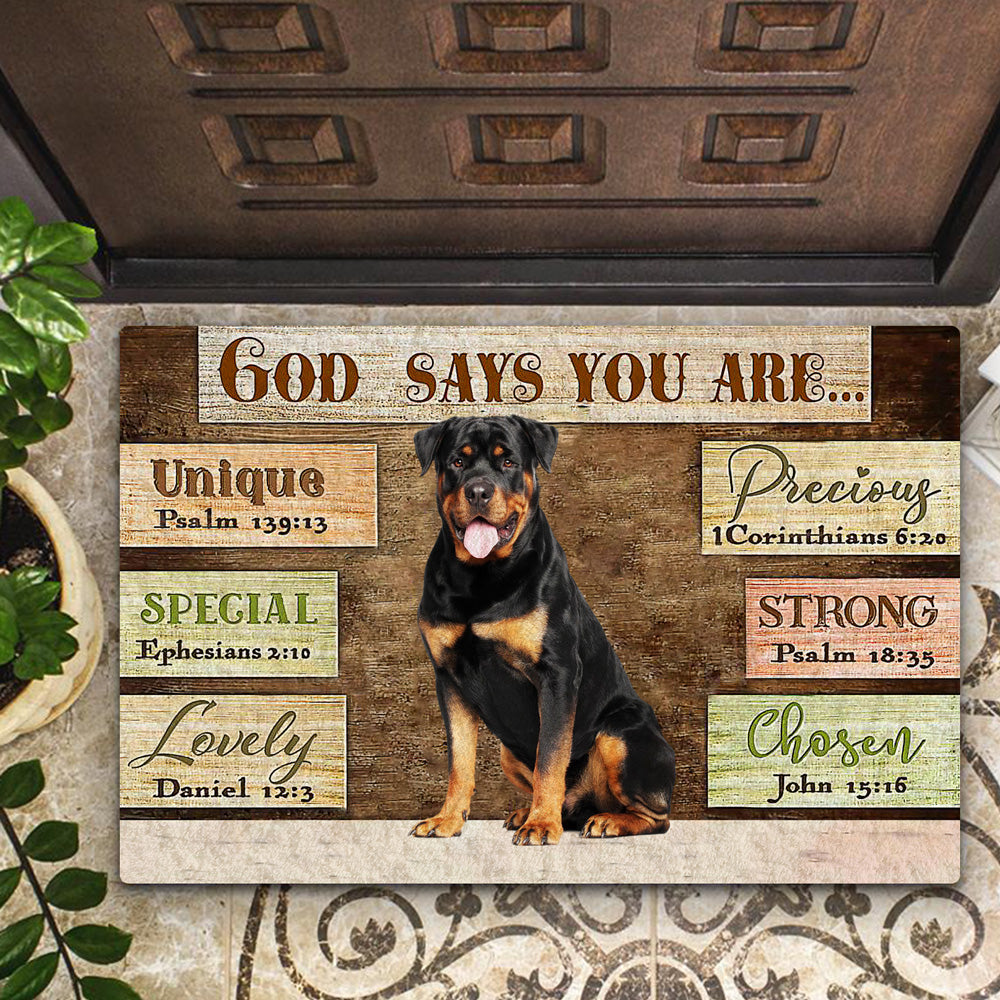 Rottweiler  (1) God Says You Are Doormat