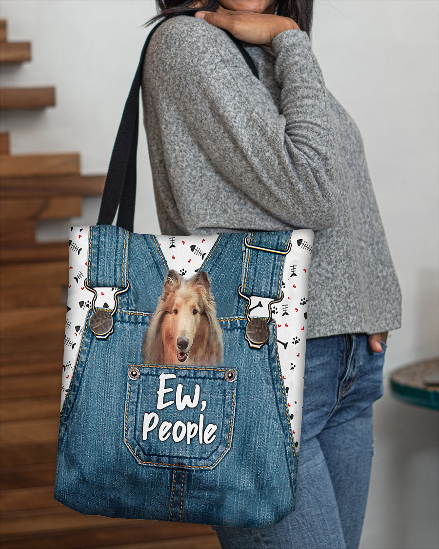 Rough Collie-EW people-Cloth Tote Bag