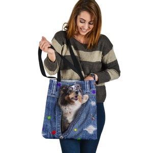 SCOTTISH SHEEPDOG-The Rainbow-Cloth Tote Bag