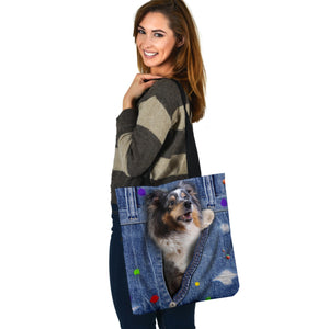 SCOTTISH SHEEPDOG-The Rainbow-Cloth Tote Bag