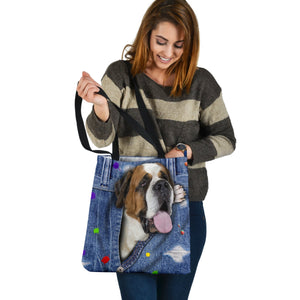 ST BERNARD-The Rainbow-Cloth Tote Bag