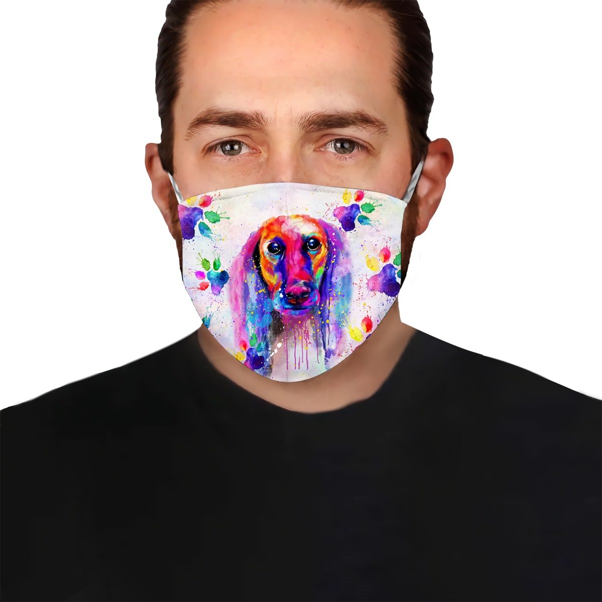 Saluki watercolor EZ05 0805 Face Mask