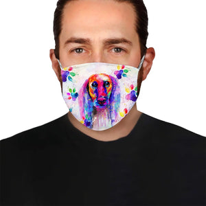 Saluki watercolor EZ05 0805 Face Mask