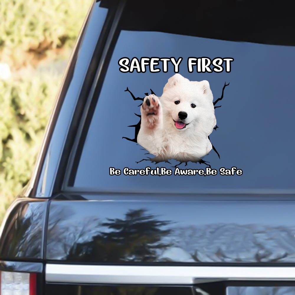 Samoyed Safety First Decal