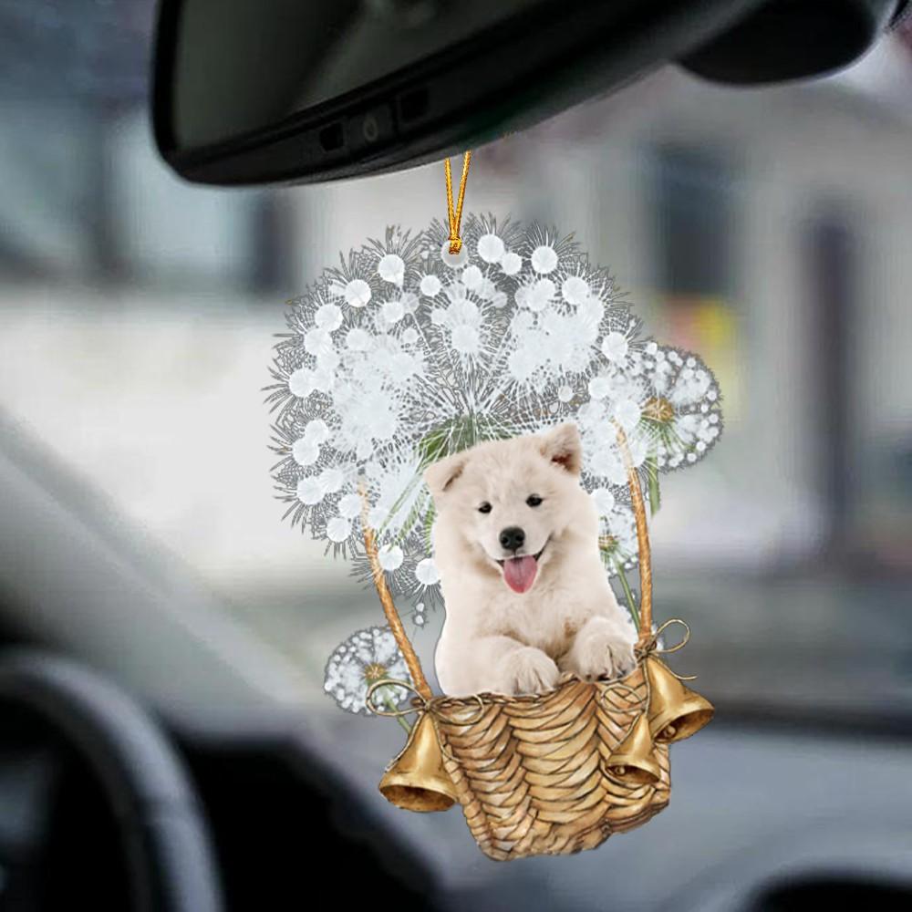 Samoyed-Dandelion-Two Sided Ornament