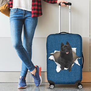 Schipperke-Torn Paper Luggage Covers