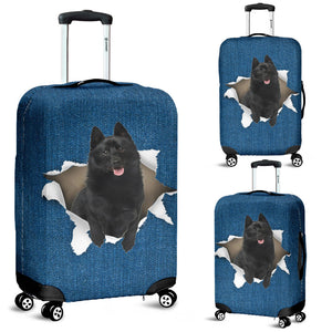 Schipperke-Torn Paper Luggage Covers