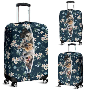 Schnauzer-Flowers-Luggage covers