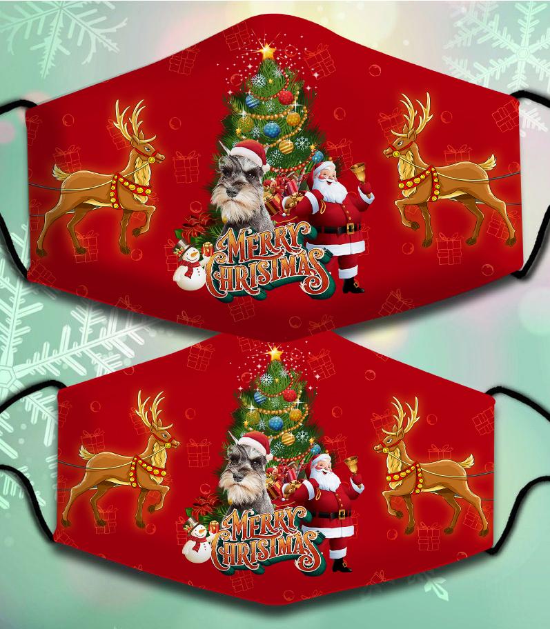 Schnauzer 1-Santa Claus&Dog-Veil