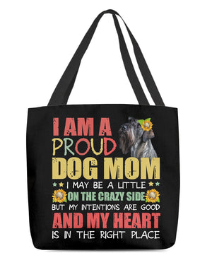 Schnauzer 2-Right Place-Cloth Tote Bag