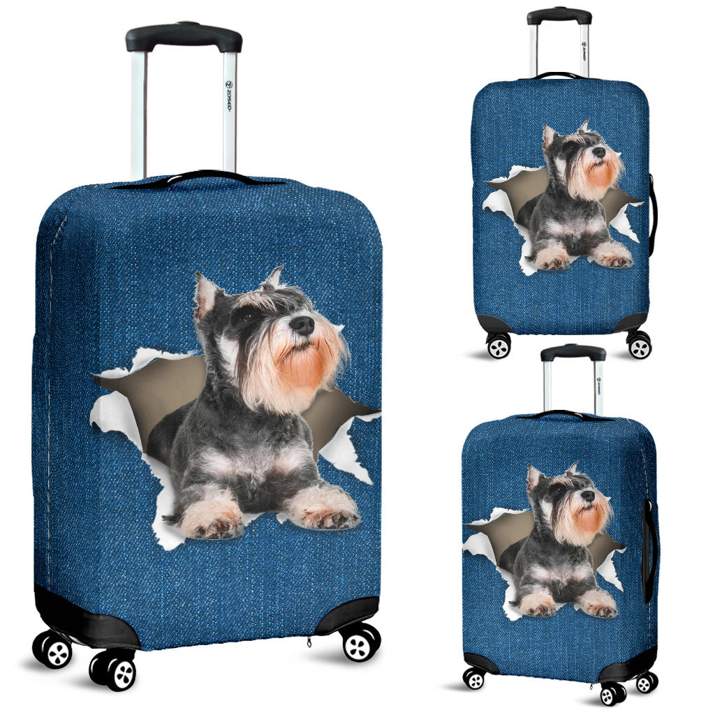 Schnauzer 2-Torn Paper Luggage Covers