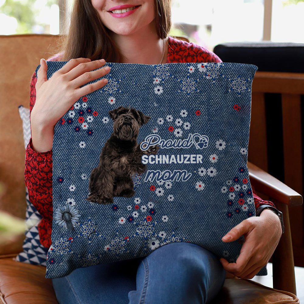 Schnauzer 2 Pround Mom-Pillow Case