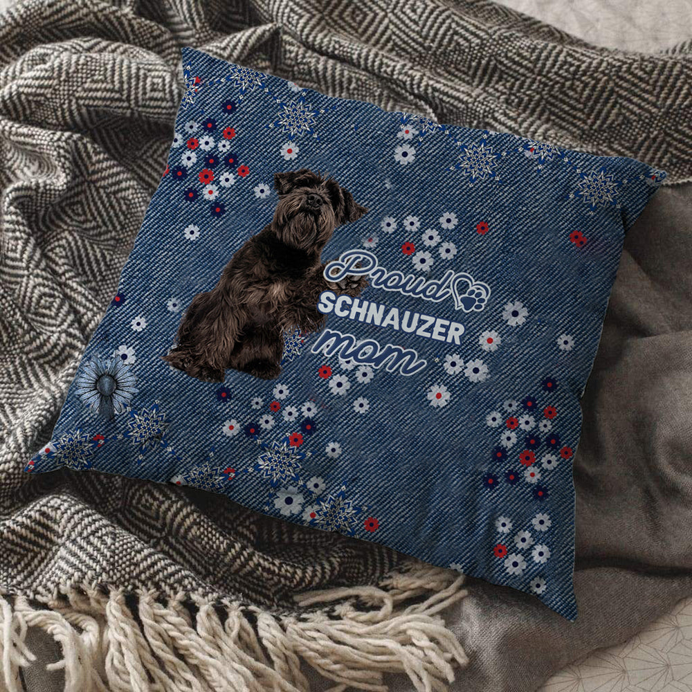 Schnauzer 2 Pround Mom-Pillow Case