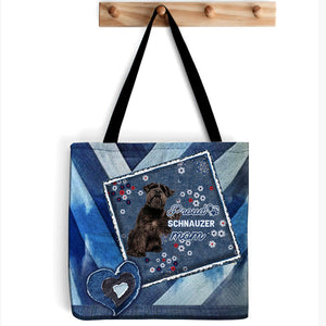 Schnauzer 2 Pround Mom2-Cloth Tote Bag