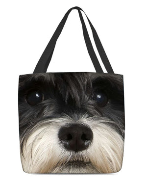 Schnauzer 3 Face-Cloth Tote Bag