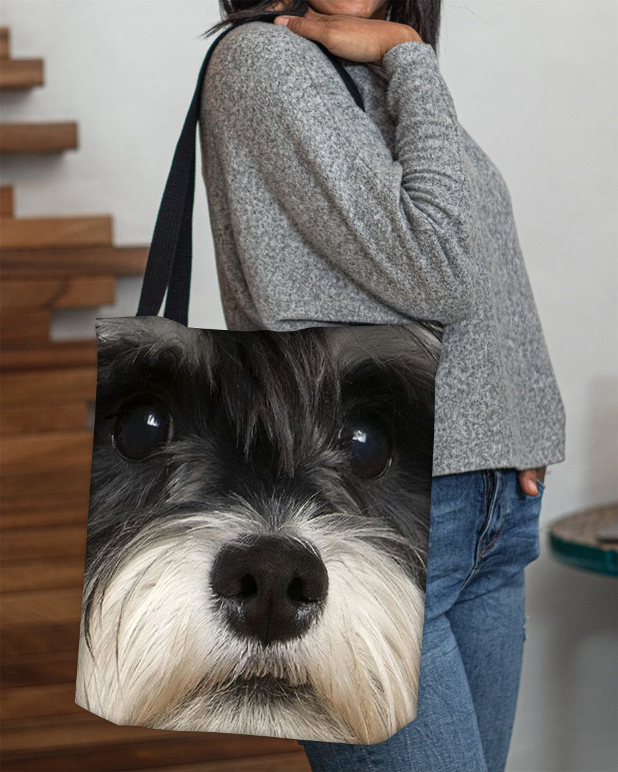 Schnauzer 3 Face-Cloth Tote Bag