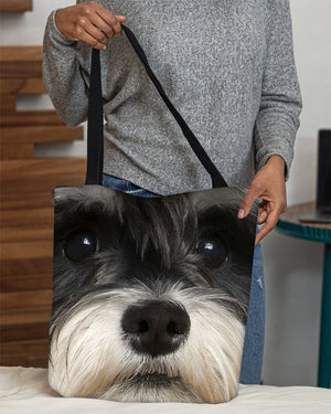 Schnauzer 3 Face-Cloth Tote Bag