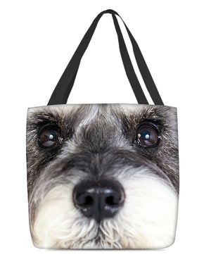 Schnauzer Face-Cloth Tote Bag