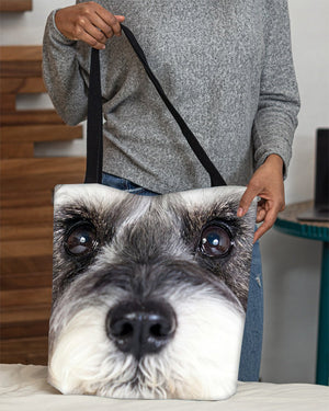 Schnauzer Face-Cloth Tote Bag