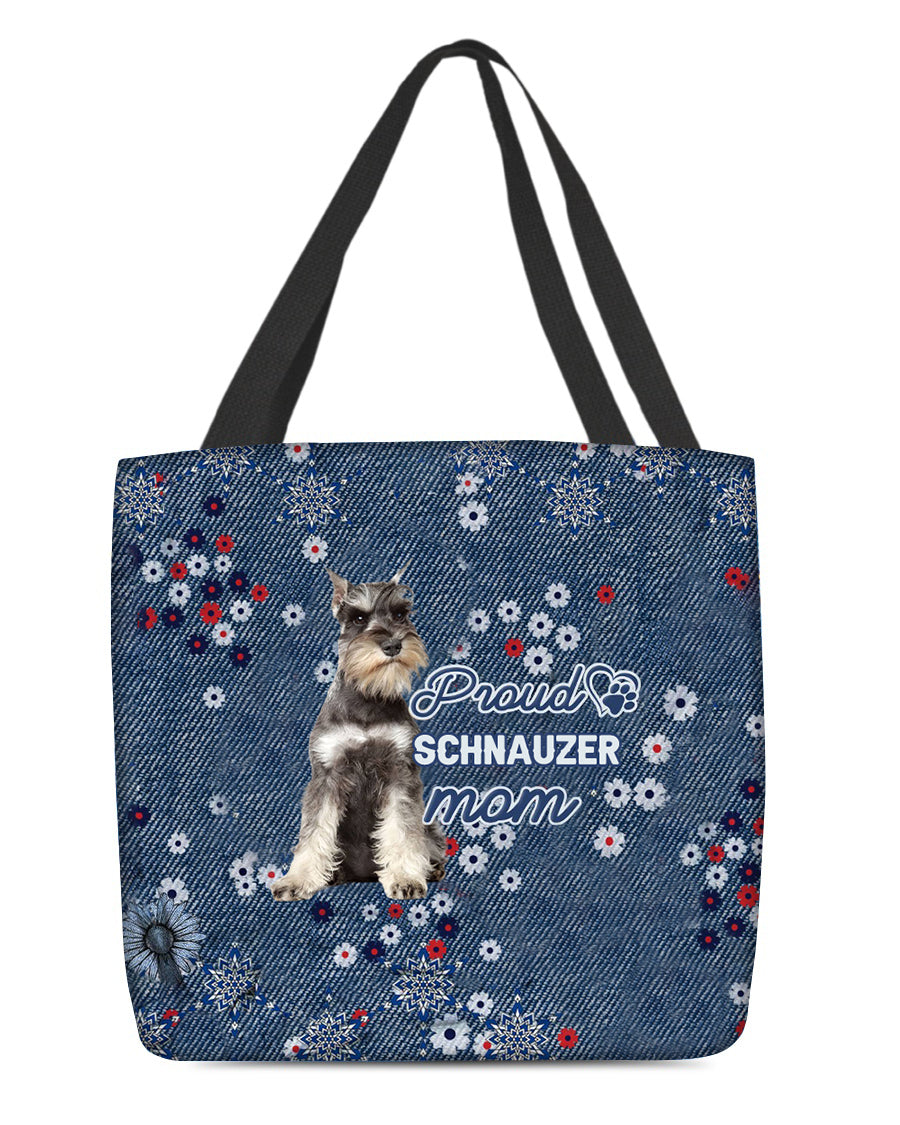 Schnauzer Pround Mom-Cloth Tote Bag