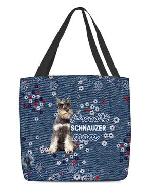 Schnauzer Pround Mom-Cloth Tote Bag