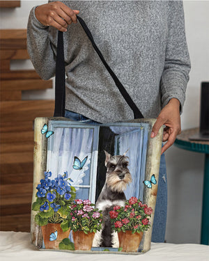 Schnauzer Today I Choose Joy-Cloth Tote Bag