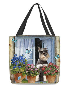 Schnauzer Today I Choose Joy-Cloth Tote Bag