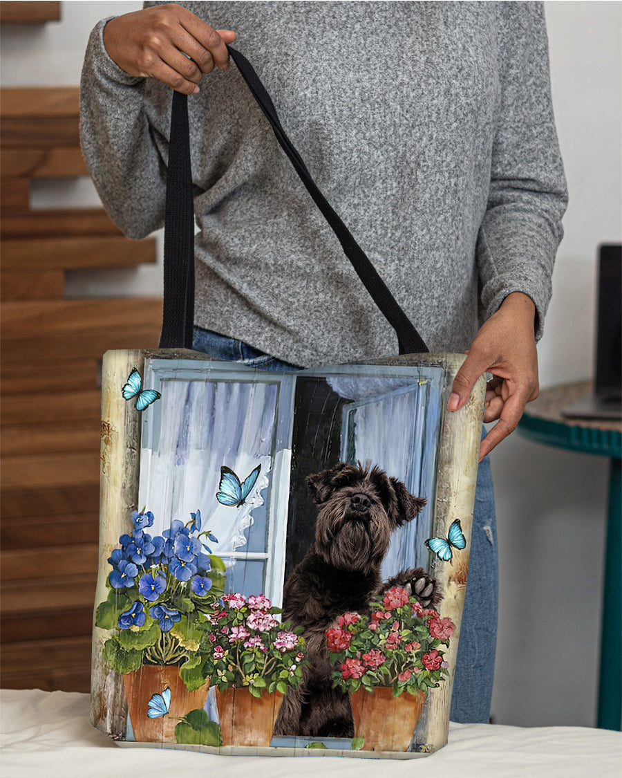 Schnauzer (1) Today I Choose Joy-Cloth Tote Bag