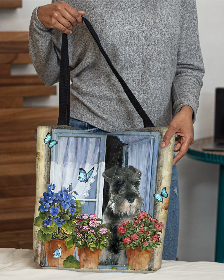 Schnauzer (2) Today I Choose Joy-Cloth Tote Bag