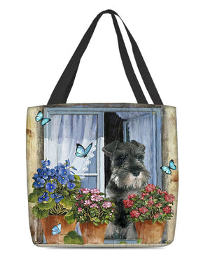 Schnauzer (2) Today I Choose Joy-Cloth Tote Bag