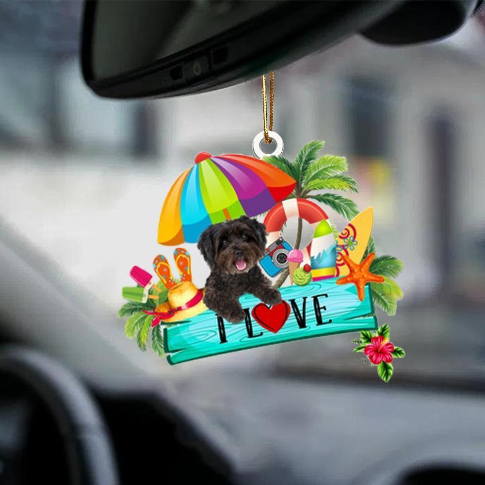 Schnoodle-I Love Summer-Two Sided Ornament