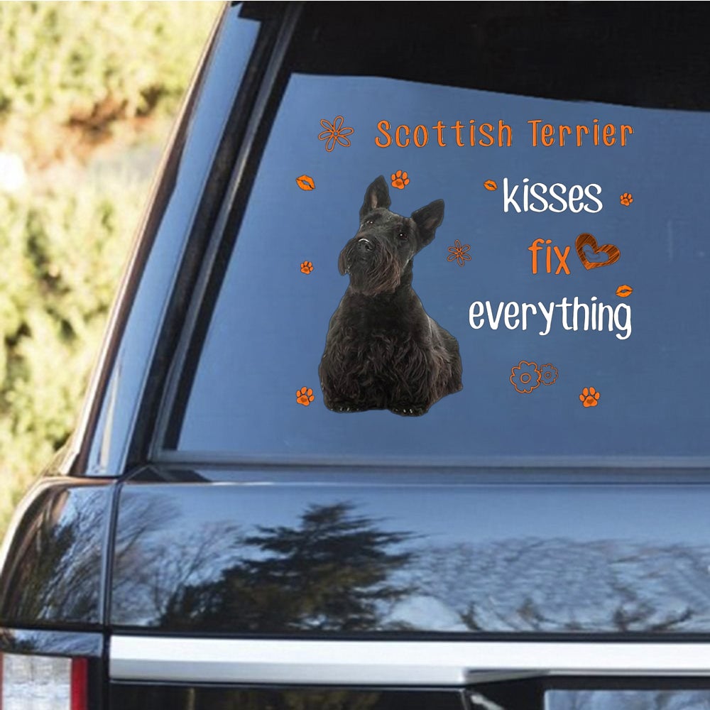 Scottish Terrier-Kiss Fix Everything Decal