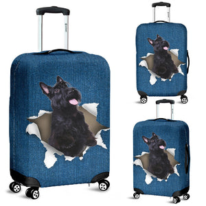 Scottish Terrier-Torn Paper Luggage Covers