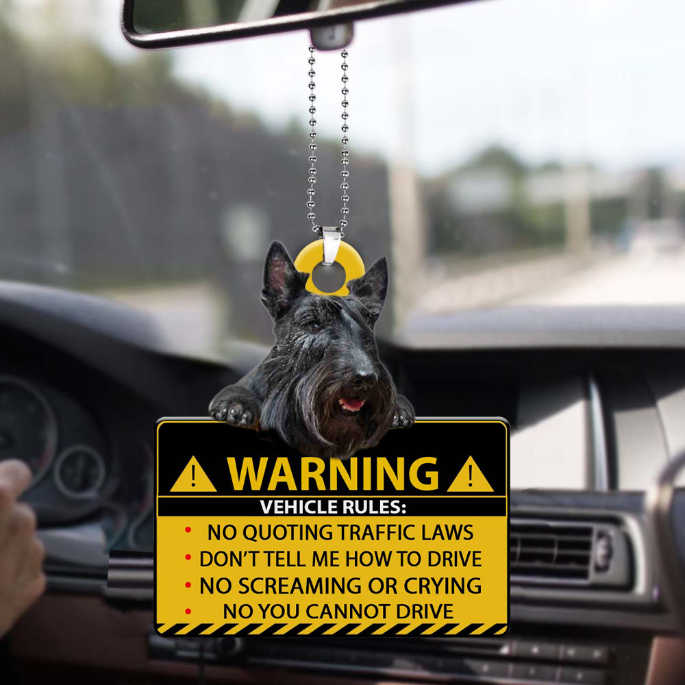 Scottish Terrier-Vehicle Rules Two Side Ornament