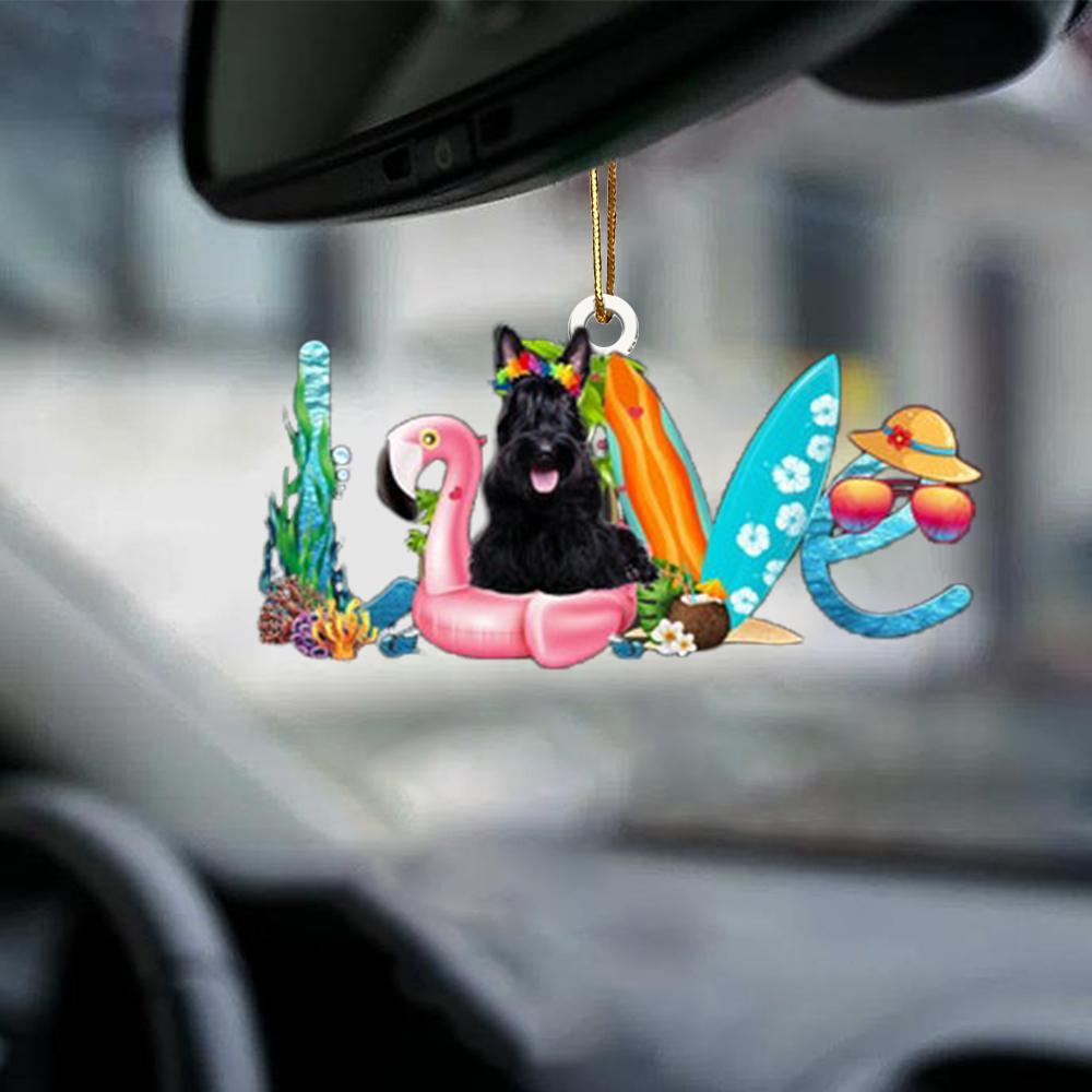 Scottish Terrier-Dog Mom Life-Two Sided Ornament