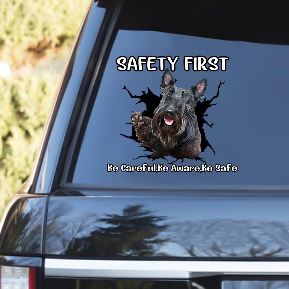 Scottish Terrier Safety First Decal