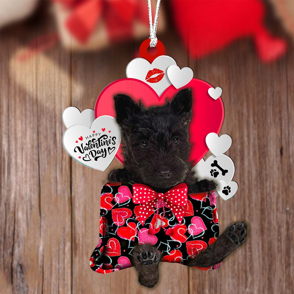 Scottish Terrier Valentine's Day Sleeping Bag-Two Sides Ornament