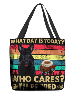 Scottish Terrier Who Cares-Cloth Tote Bag