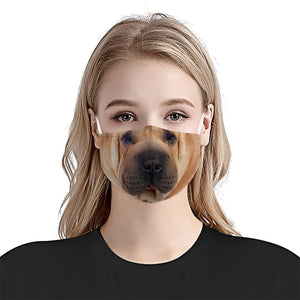 Shar pei Face 02 EZ03 1504 Face Mask