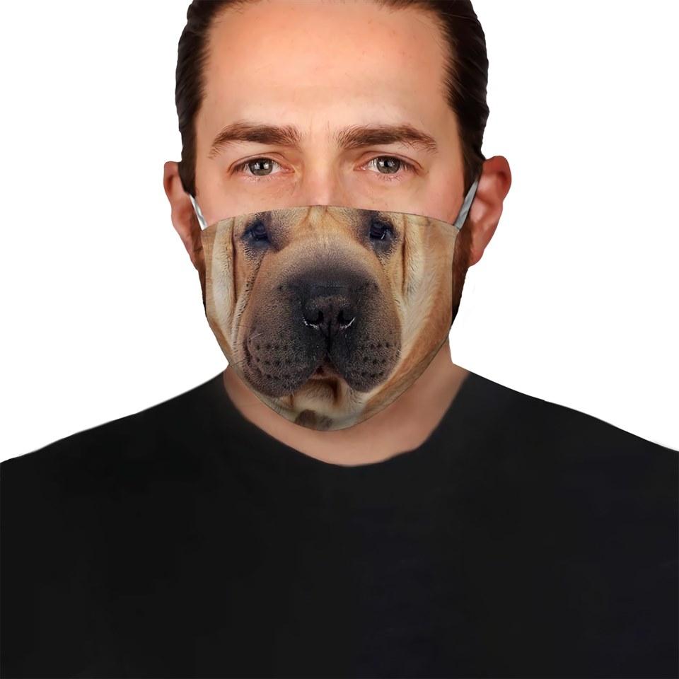 Shar pei Face 02 EZ03 1504 Face Mask
