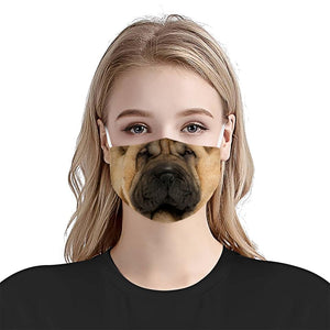 Shar Pei Dog EZ08 1504 Face Mask