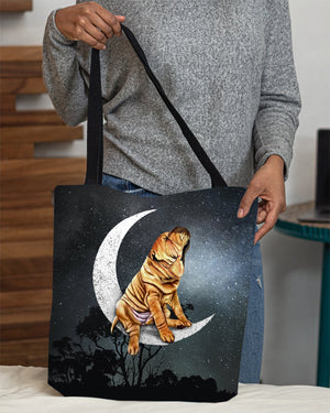 Shar Pei-Sit On The Moon-Cloth Tote Bag